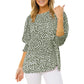 👚 50% OFF NOW!🌿 Women's Casual Polka Dot 3/4 Sleeve Blouse – Breathable & Elegant – Chic Daily Essential 🎀