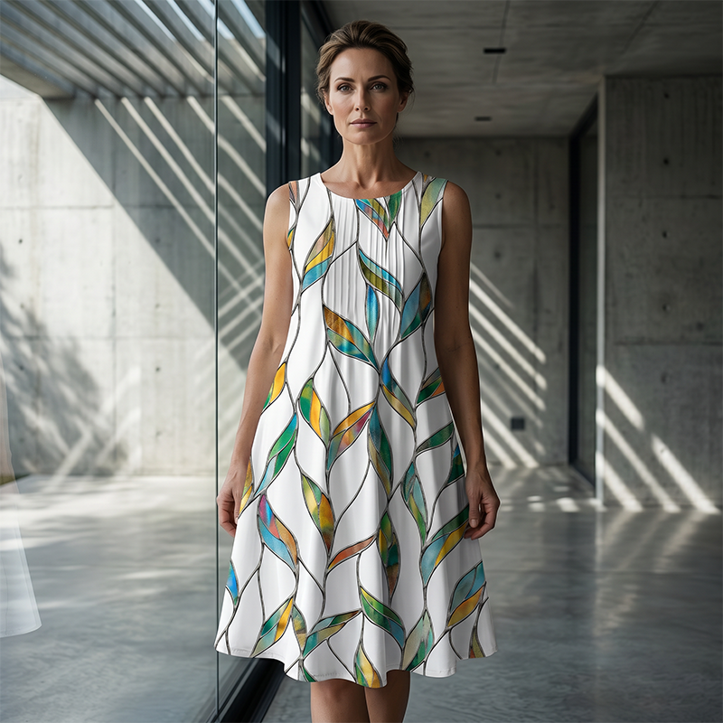 ⏰ -50% – PROFITEZ-EN MAINTENANT ! 👗✨ Robe Décontractée sans Manches à Coupe Ample pour Femme – Fluide, Légère & Flatteuse – Poches Latérales & Tissu Respirant – Parfaite pour l’Été ☀️🌴