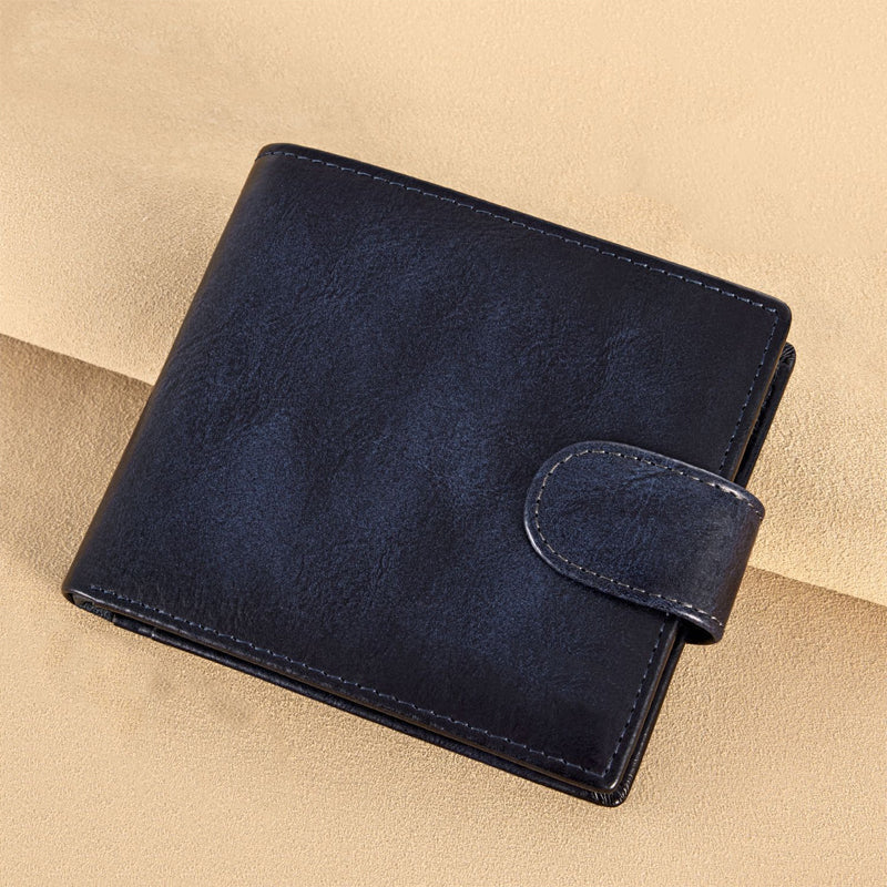 Portefeuille vintage pour homme avec protection anti-RFI