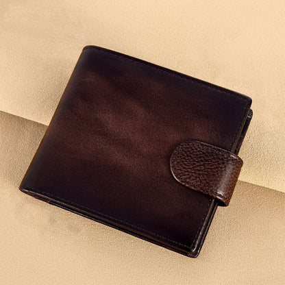 Portefeuille vintage pour homme avec protection anti-RFI