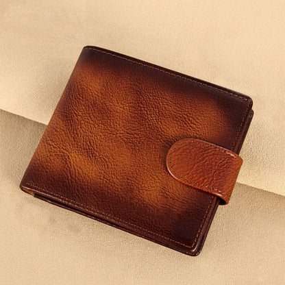 Portefeuille vintage pour homme avec protection anti-RFI