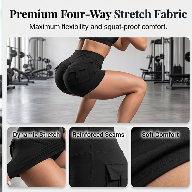 Short de sport push-up pour femme – Fitness et yoga