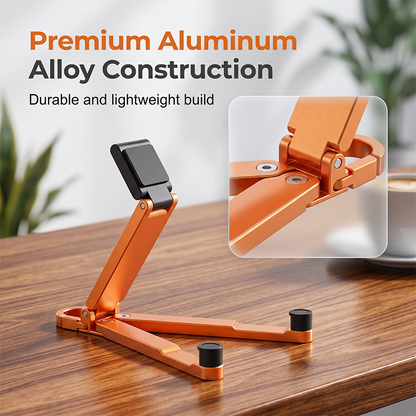 📱Mini support de téléphone en aluminium, porte-clés, support de bureau pliable – Petit gadget, grand confort ✨