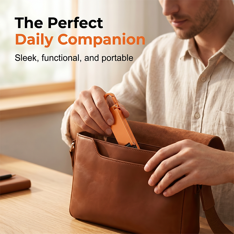 📱Mini support de téléphone en aluminium, porte-clés, support de bureau pliable – Petit gadget, grand confort ✨