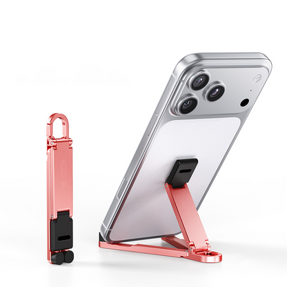 📱Mini support de téléphone en aluminium, porte-clés, support de bureau pliable – Petit gadget, grand confort ✨