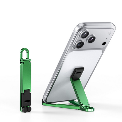 📱Mini support de téléphone en aluminium, porte-clés, support de bureau pliable – Petit gadget, grand confort ✨