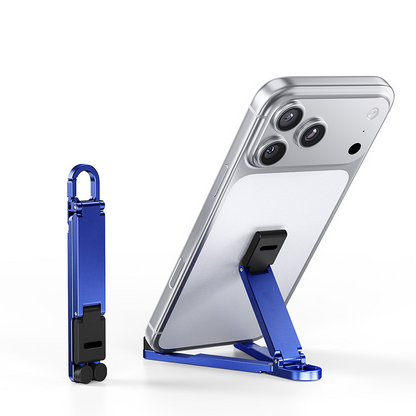 📱Mini support de téléphone en aluminium, porte-clés, support de bureau pliable – Petit gadget, grand confort ✨