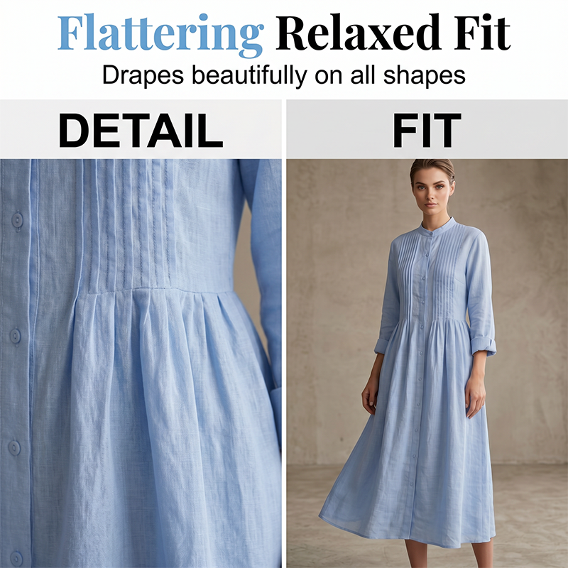 Robe chemise fluide