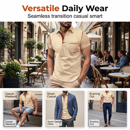 Chemise décontractée à manches courtes pour homme