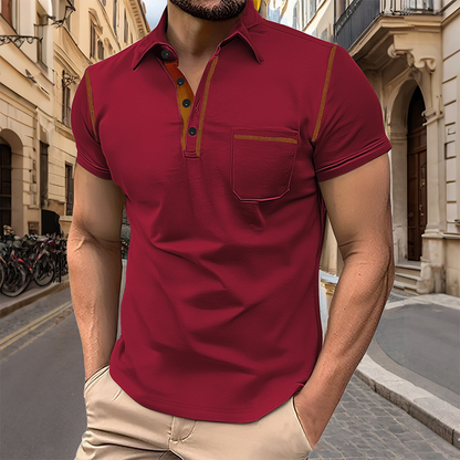 Chemise décontractée à manches courtes pour homme