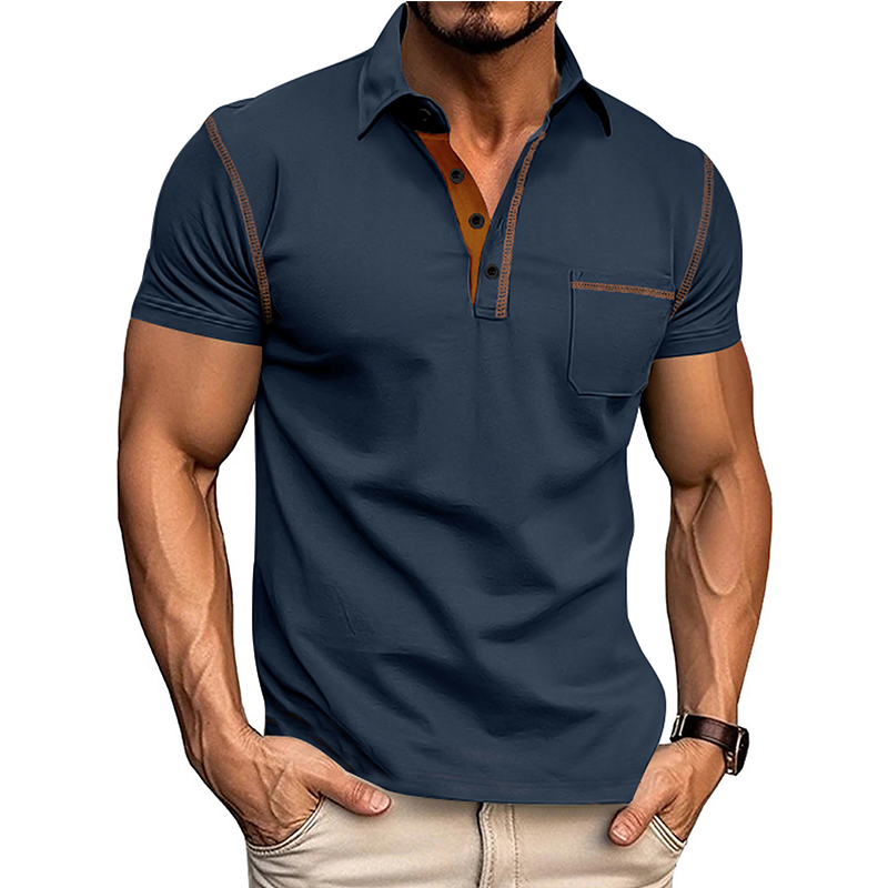 Chemise décontractée à manches courtes pour homme
