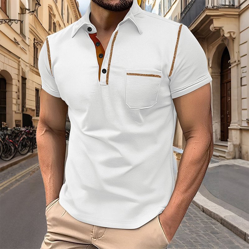 Chemise décontractée à manches courtes pour homme