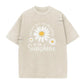 🌼 50% DE RÉDUCTION ! 👕 T-Shirt Unisexe Imprimé Marguerite Vintage Wash – Coupe Ample, Tissu Doux & Silhouette Décontractée – Parfait pour l’Été et le Quotidien ✨💛