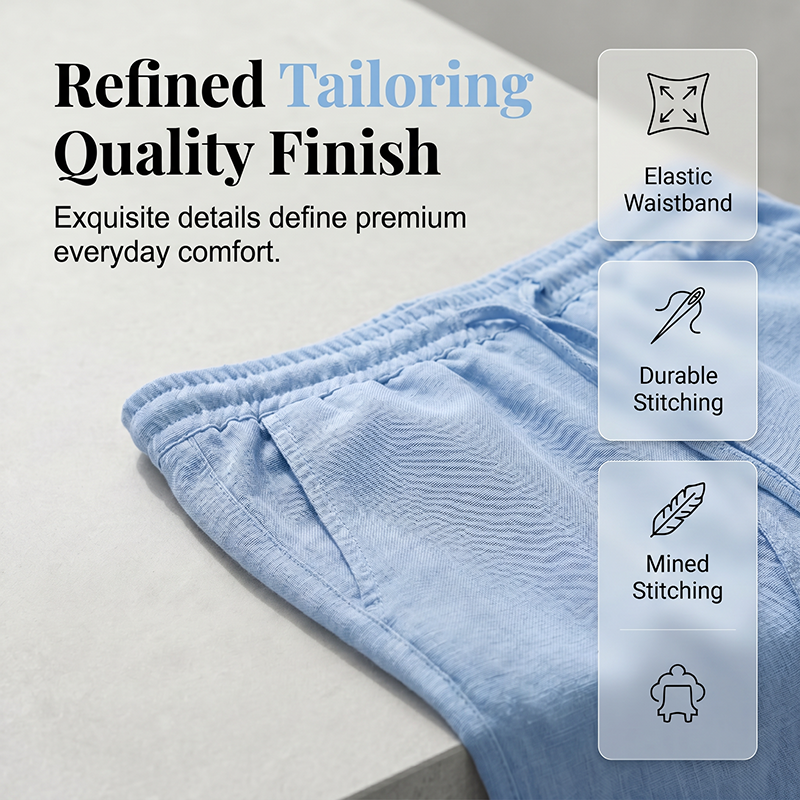 Pantalon décontracté à coupe droite pour femme