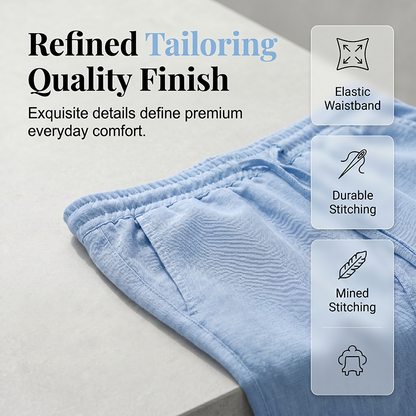 Pantalon décontracté à coupe droite pour femme