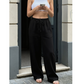 Pantalon décontracté à coupe droite pour femme