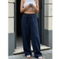 Pantalon décontracté à coupe droite pour femme