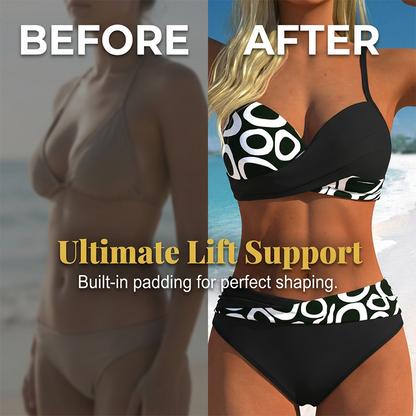 👙 50% DE RÉDUCTION ! 🌺 Bikini d'été à imprimé – Sexy, deux pièces & polyvalent – Parfait pour la plage, la piscine ou le bronzage – léger, confortable & séchage rapide ☀️✨