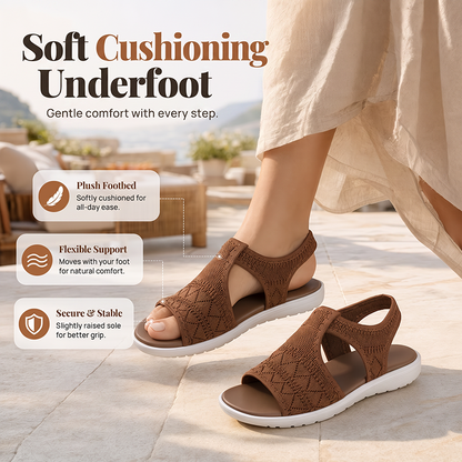 Sandales décontractées confortables à bout ouvert pour femmes