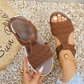 Sandales décontractées confortables à bout ouvert pour femmes