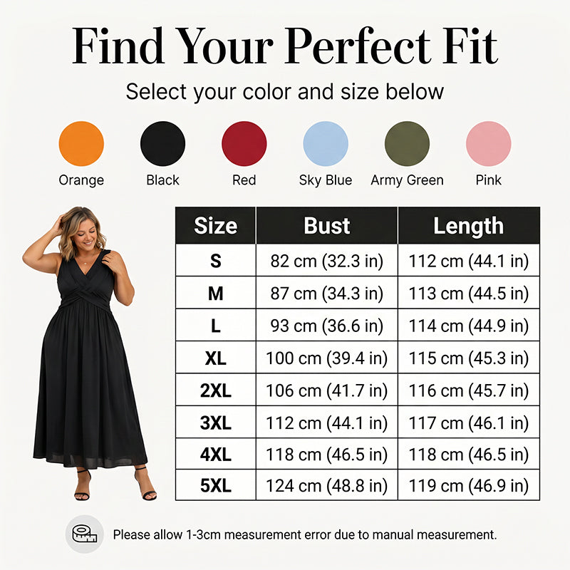 Robe femme sans manches à col V et détail torsadé