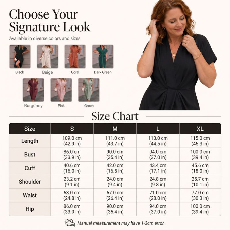 Robe élégante pour femme, à encolure en V et à volants