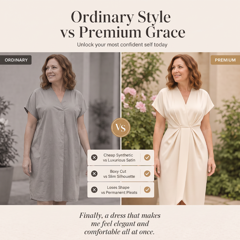 Robe élégante pour femme, à encolure en V et à volants