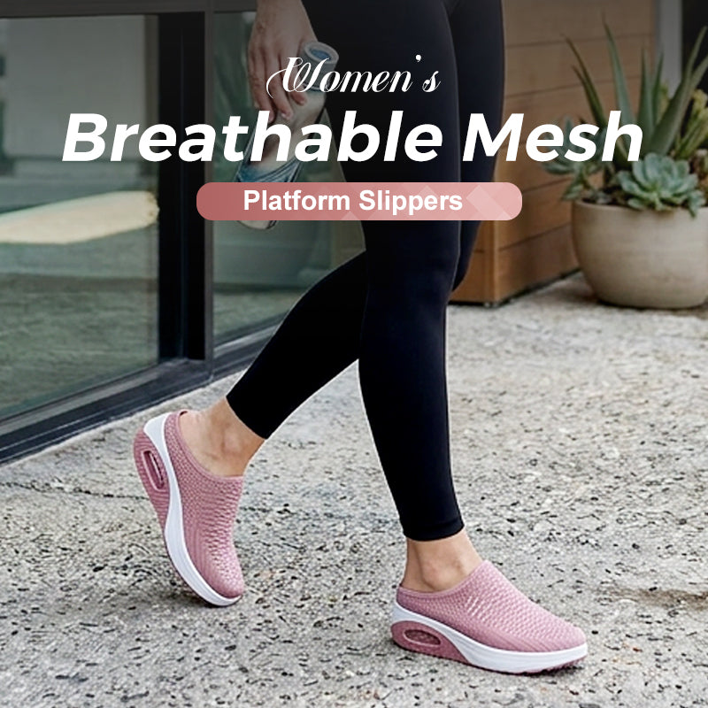 🔥-40%👟 Sandales Plateforme Femme en Maille Respirante – Semelle Confortable Anti-Dérapante🌿 pour la marche et le quotidien