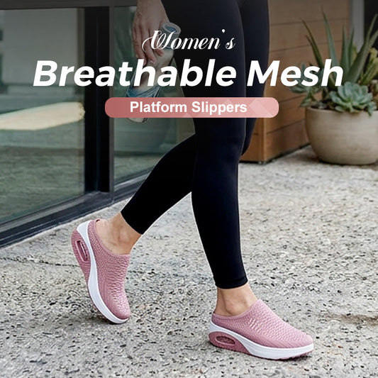 🔥-40%👟 Sandales Plateforme Femme en Maille Respirante – Semelle Confortable Anti-Dérapante🌿 pour la marche et le quotidien