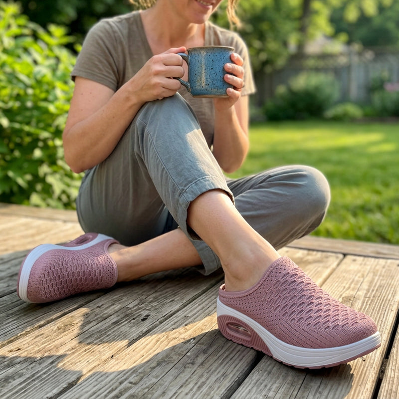 🔥-40%👟 Sandales Plateforme Femme en Maille Respirante – Semelle Confortable Anti-Dérapante🌿 pour la marche et le quotidien