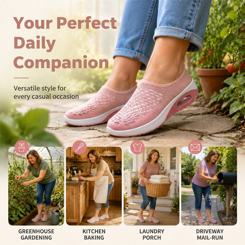 🔥-40%👟 Sandales Plateforme Femme en Maille Respirante – Semelle Confortable Anti-Dérapante🌿 pour la marche et le quotidien