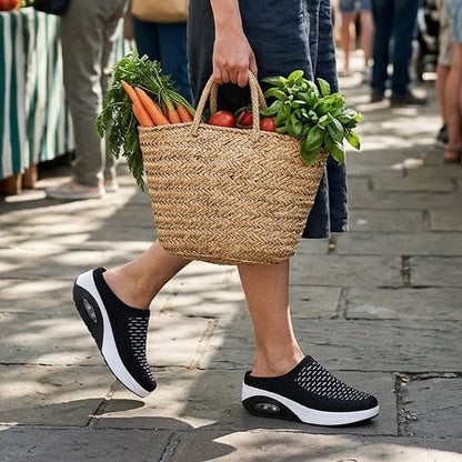 🔥-40%👟 Sandales Plateforme Femme en Maille Respirante – Semelle Confortable Anti-Dérapante🌿 pour la marche et le quotidien