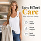 🔥-40% 👚 Débardeur Femme Unie – Col Rond Large Sans Manches Coupe Ample 🌿 pour le quotidien