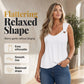 🔥-40% 👚 Débardeur Femme Unie – Col Rond Large Sans Manches Coupe Ample 🌿 pour le quotidien