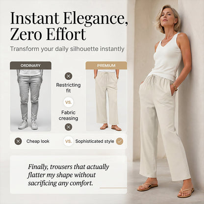 🔥-50%👖 Pantalon Femme Décontracté – Taille Haute Poches Confort Coupe Ample🤍 pour le quotidien