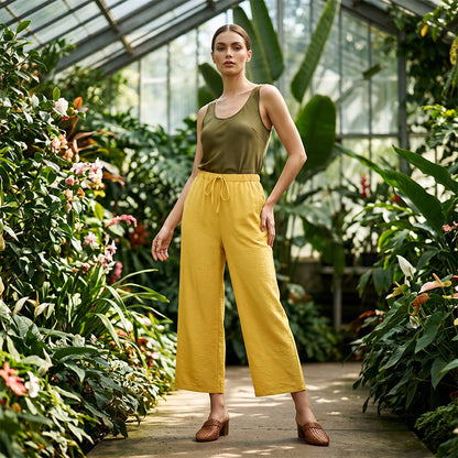 🔥-50%👖 Pantalon Femme Décontracté – Taille Haute Poches Confort Coupe Ample🤍 pour le quotidien