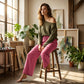🔥-50%👖 Pantalon Femme Décontracté – Taille Haute Poches Confort Coupe Ample🤍 pour le quotidien