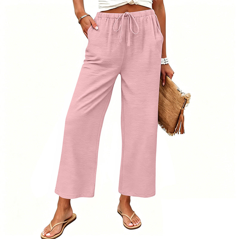 🔥-50%👖 Pantalon Femme Décontracté – Taille Haute Poches Confort Coupe Ample🤍 pour le quotidien