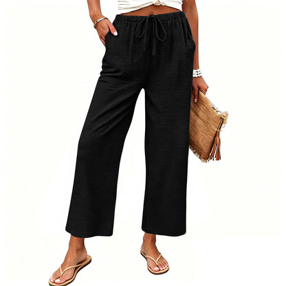 🔥-50%👖 Pantalon Femme Décontracté – Taille Haute Poches Confort Coupe Ample🤍 pour le quotidien