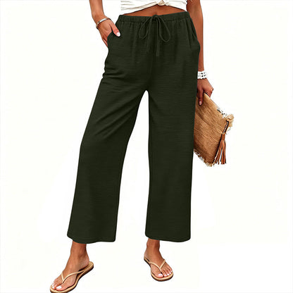 🔥-50%👖 Pantalon Femme Décontracté – Taille Haute Poches Confort Coupe Ample🤍 pour le quotidien