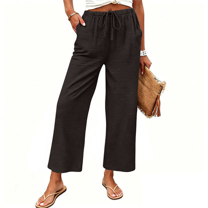 🔥-50%👖 Pantalon Femme Décontracté – Taille Haute Poches Confort Coupe Ample🤍 pour le quotidien