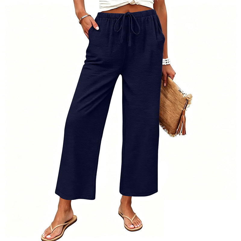 🔥-50%👖 Pantalon Femme Décontracté – Taille Haute Poches Confort Coupe Ample🤍 pour le quotidien