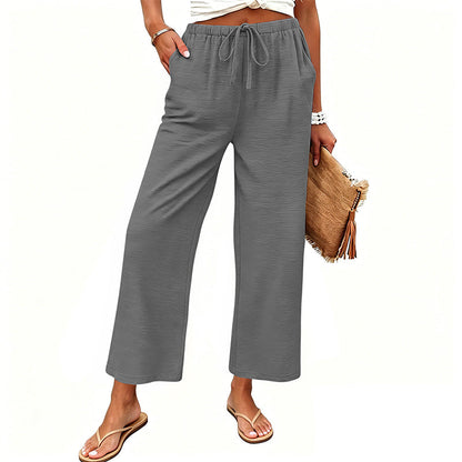 🔥-50%👖 Pantalon Femme Décontracté – Taille Haute Poches Confort Coupe Ample🤍 pour le quotidien