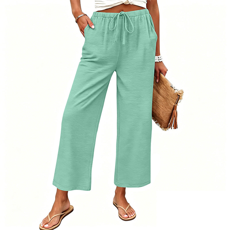 🔥-50%👖 Pantalon Femme Décontracté – Taille Haute Poches Confort Coupe Ample🤍 pour le quotidien