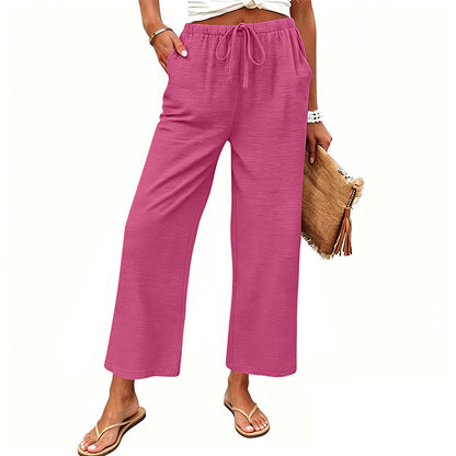 🔥-50%👖 Pantalon Femme Décontracté – Taille Haute Poches Confort Coupe Ample🤍 pour le quotidien