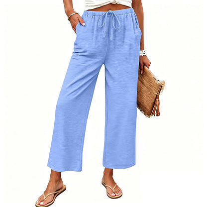 🔥-50%👖 Pantalon Femme Décontracté – Taille Haute Poches Confort Coupe Ample🤍 pour le quotidien