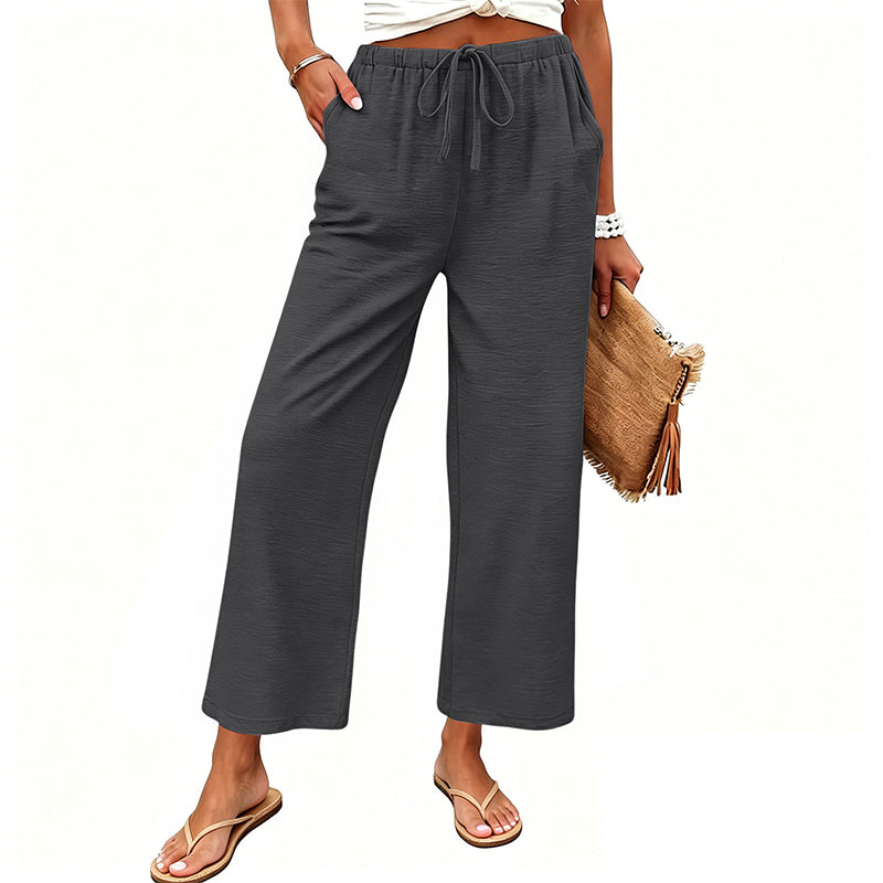 🔥-50%👖 Pantalon Femme Décontracté – Taille Haute Poches Confort Coupe Ample🤍 pour le quotidien
