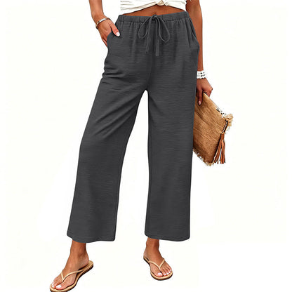 🔥-50%👖 Pantalon Femme Décontracté – Taille Haute Poches Confort Coupe Ample🤍 pour le quotidien