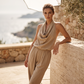🎉 Soldes 2026 — Plus de 52 000 vendus ! 👗 Combinaison Femme Col Halter Jambe Large – Chic Été ☀️