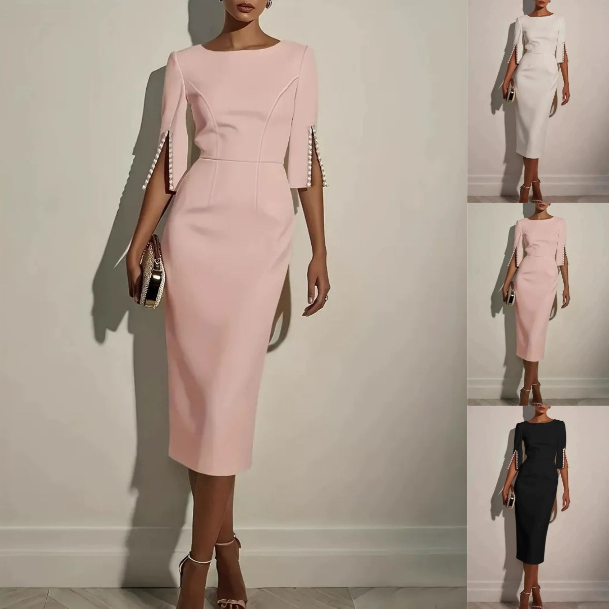 Robe crayon ajustée pour femme